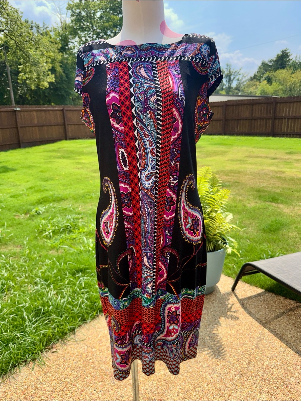 Paisley Print Dress